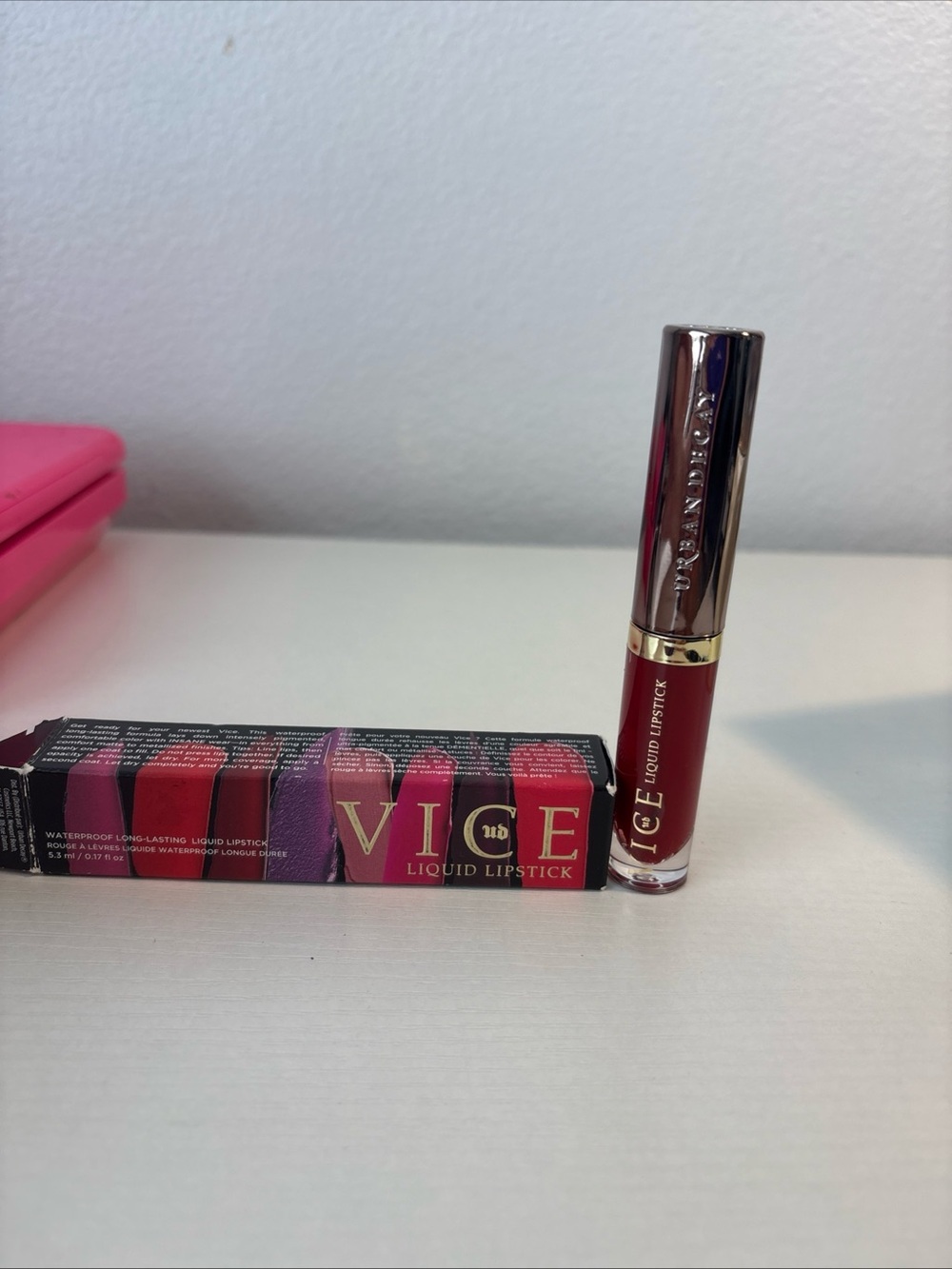 Urban Decay Vice Liquid Lipstick Crimson 5.3ml 0.17 fl oz NIB.
